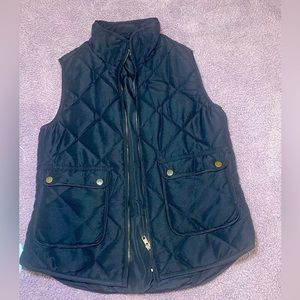 Black Quilted Vest